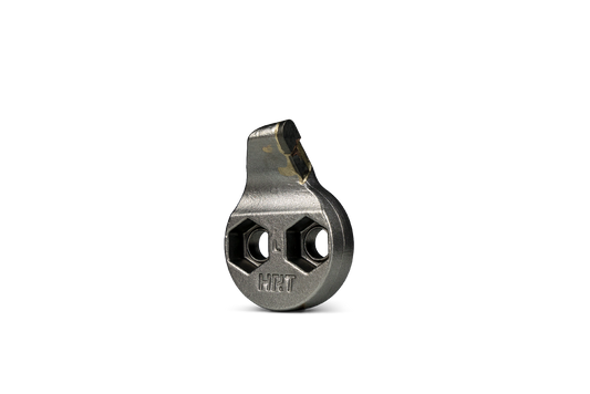 Narzędzie HRT® pasujące do szlifierek do pni Rayco, FSI, Carlton i Vermeer. Lewe narzędzie z otworami montażowymi